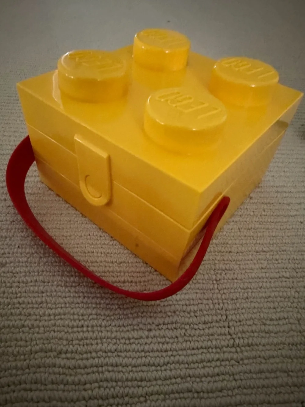 Lego Yellow and Red Storage Box. Target special edition - Picture 3 of 3